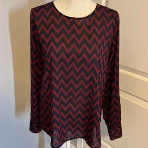 LIMITED Chevron Long Sleeve Top - Size M
